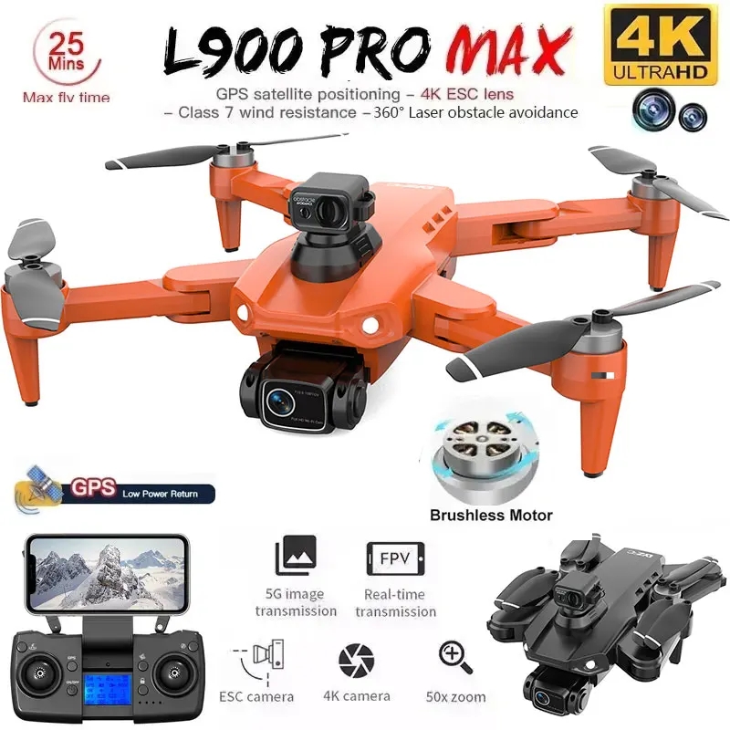 L900 Pro MAX GPS Drone 4K Prof - Drone Surveying 评论和价格
