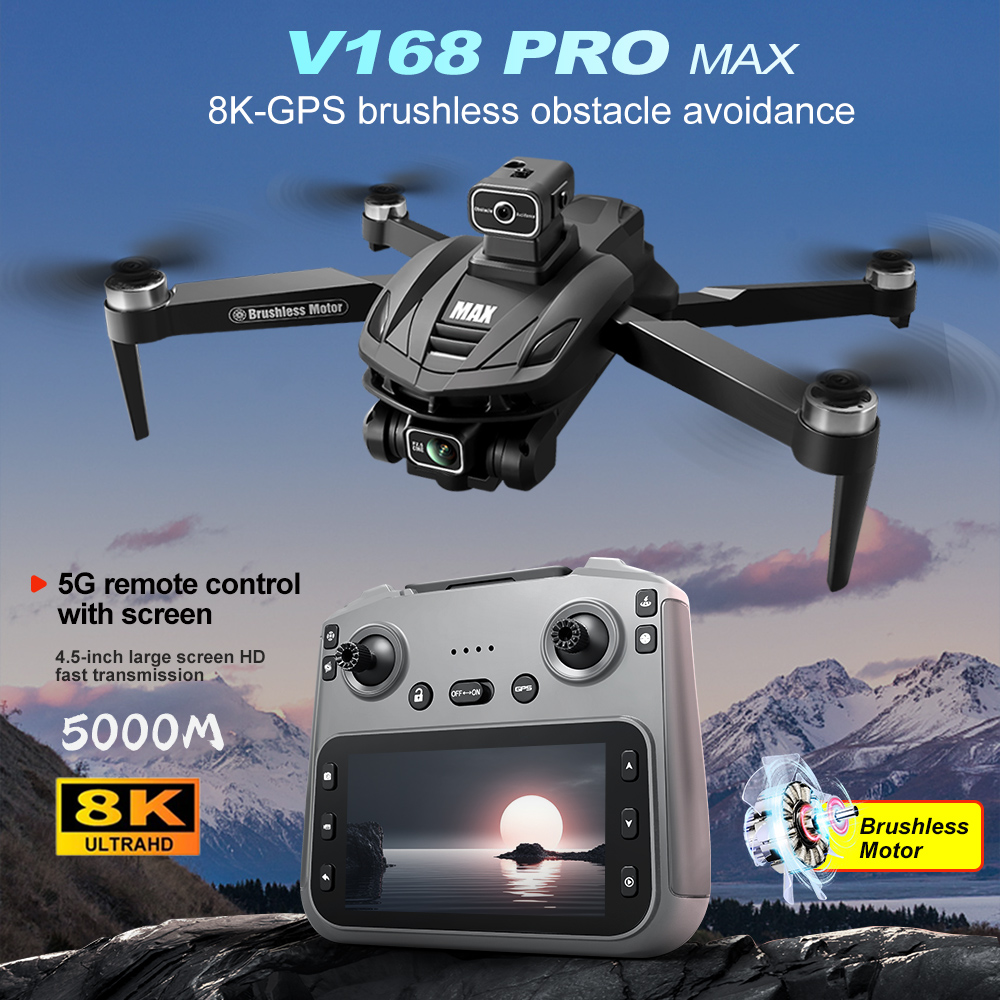 V168 PRO Max GPS Drone 8K Prof - Drone Cinematic 评论和价格