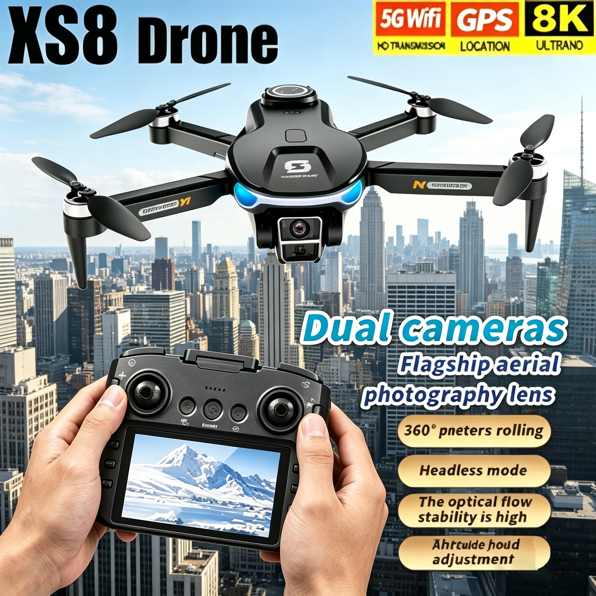 HD 8K Professional GPS Drone w - Drone Surveying 评论和价格