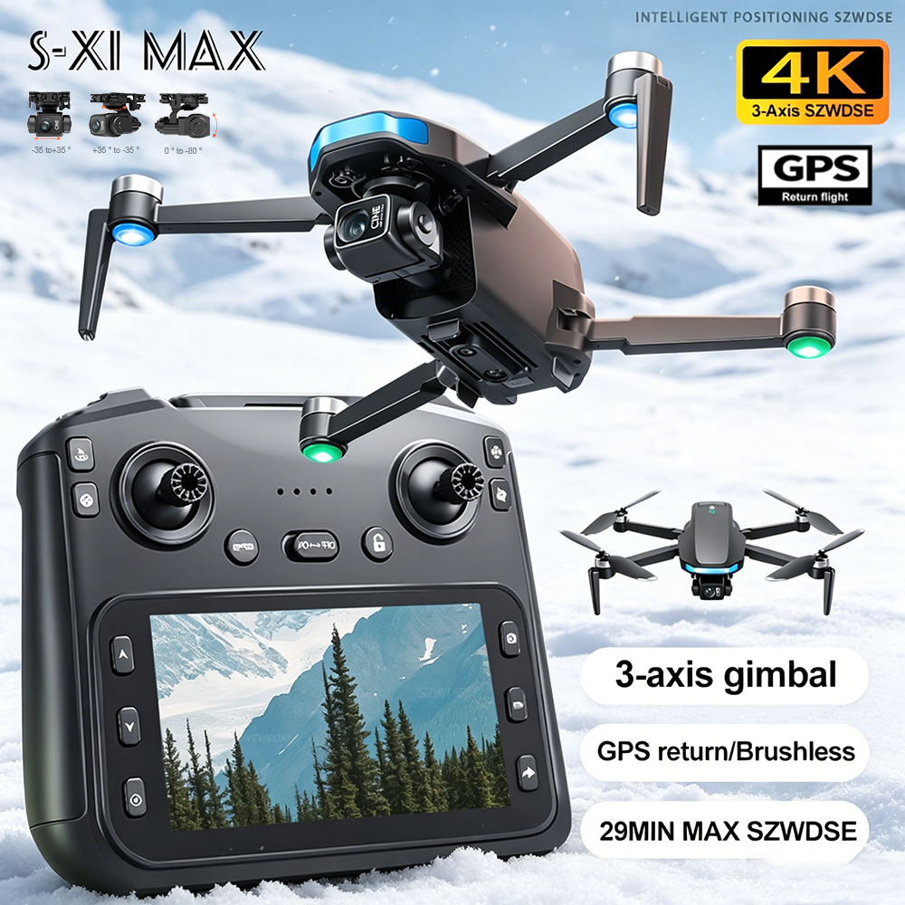 New S-X1 MAX Drone GPS 8K Prof - Drone Cinematic 评论和价格